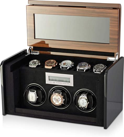 electric watch winder box|self winding watch winder.